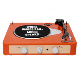 Gadhouse Brad MKII Record Player - Tangerine GAD0105