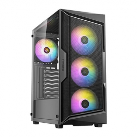 Antec AX61 ELITEMid-Tower Case: Antec AX61 Elite4x 120mm ARGB Fans, 1x USB 3.0 + 2x USB 2.0, Tempered Glass Side Panel, Supports: ATX/m-ATX/mini-ITX