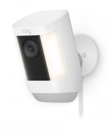 RING SPOTLIGHT CAM PRO PLUG-IN - WHITE,1YR B09DR88WLB