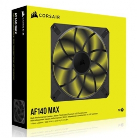 Corsair RS140 MAX 140mm PWM Thick Single Fan - Single Size 140mm x140mm x30mm STATIC PRESSURE Fan Warranty 5 Year CO-9050174-WW