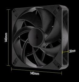 Corsair RS140 MAX 140mm PWM Thick Fans - Dual Pack Speed 1600 RPM FAN SIZE 140mm x 30mm Fan Warranty 5 Year CO-9050175-WW