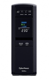 CyberPower Systems PFC Sinewave Series 1350VA/810W Tower UPS - 2* 12V/7AH - 6x AU & 1x USB-A + 1x USB-C Charging Ports - 2 Yrs Adv. Repl. WTY-(CP1350EPFCLCD)