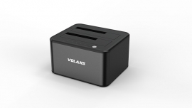 VOLANS VL-DS30SDual Bay USB3.0 Aluminium Docking Station for 2.5″ and 3.5″ SATA HDD