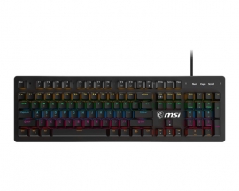 MSI FORGE-GK300-BLUE SWITCHESMechanical Gaming Keyboard: MSI FORGE GK300 Blue Switches, USB Gaming Keyboard, 9-Mode RGB