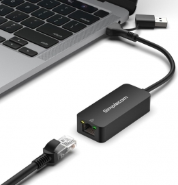 Simplecom NU405C SuperSpeed USB-C and USB-A to 2.5G Ethernet Network Adapter 2.5Gbps LAN NU405C