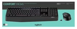 Logitech MK345 Wireless Keyboard & Mouse Combo Full Size 12 Media Key Long Battery Life Comfortable (NEW!!) 920-012926