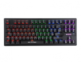 MARVO KG901Gaming Keyboard: MARVO KG901, RGB Mechanical Gaming Keyboard TKL Compact 87 Keys, Jixian Blue Switches