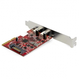 Startech PCIe USB 3.1 Card - 2x USB C 3.1 Gen 2 10Gbps - PCIe Gen 3 x4 - ASM3142 Chipset - USB Type C PCI Express Card Pexusb312C3
