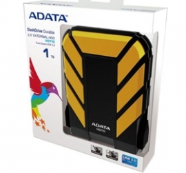Adata Hd710d 1tb Usb 3.0 Military-grade Water Resistant/ Shockproof Portable External Drive (yellow Color)