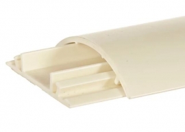 4cabling Cable Floor Trunking - Plastic 60mm 13mm X 2m: White Wrd60mwz