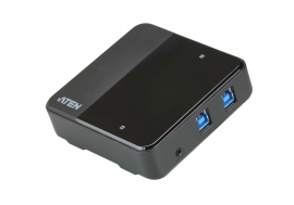 Aten Usb-c Enabled Usb 3.1 Gen 1 Peripheral Sharing Switch. Allow To Switch Four Usb Devices Between