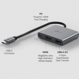 TP-Link UH3020C USB Type-C 3 in 1 Hub UH3020C