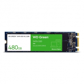Western Digital  M.2 SATA SSD: 480GB GREEN, M.2 2280, Read: 545MB/s, 1M MTTF WDS480G3G0B