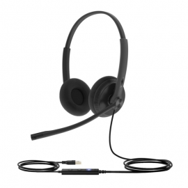 Yealink (UH34L-Dual-UC) Wideband Noise Cancelling Headset, foam cushion